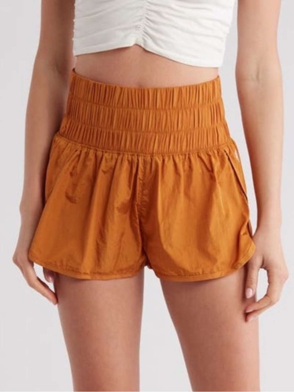 Free People FP Movement The Way Home Shorts Orange Size Medium